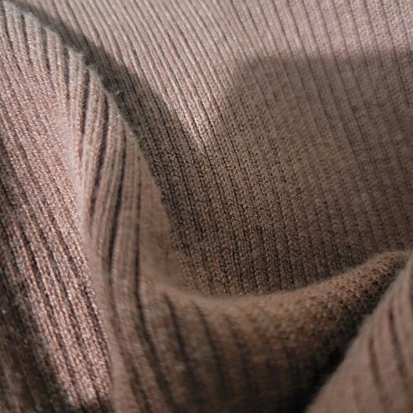 Mila Owen Jumpsuit Orange Ribbed Sweater Knit Straight Leg One Piece Stretch XS - Picture 9 of 15